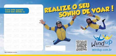 Voucher Wind up Indoor Skydiving Frente