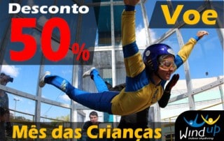 Promoção dia das crianças paraquedismo indoor