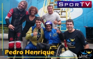 Pedro Henrique Sportv Hardcore Sitting voando paraquedismo indoor