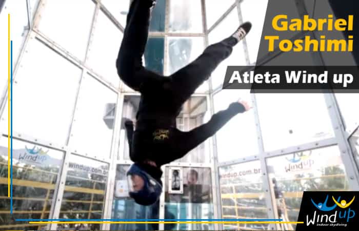 Gabriel Toshimi Atleta Wind up Paraquedismo Indoor